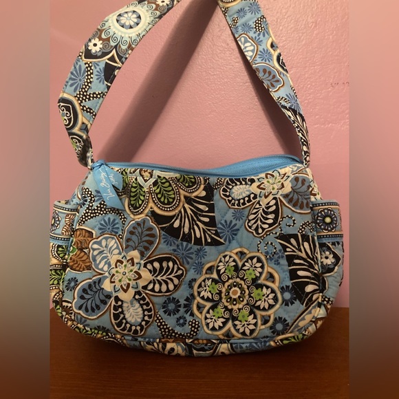 Vera Bradley Retired Printed Purse Bali Blue - Picture 1 of 10